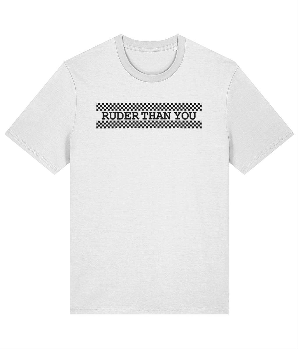 RUDER THAN YOU Ska Two-Tone Organic Cotton T-shirt