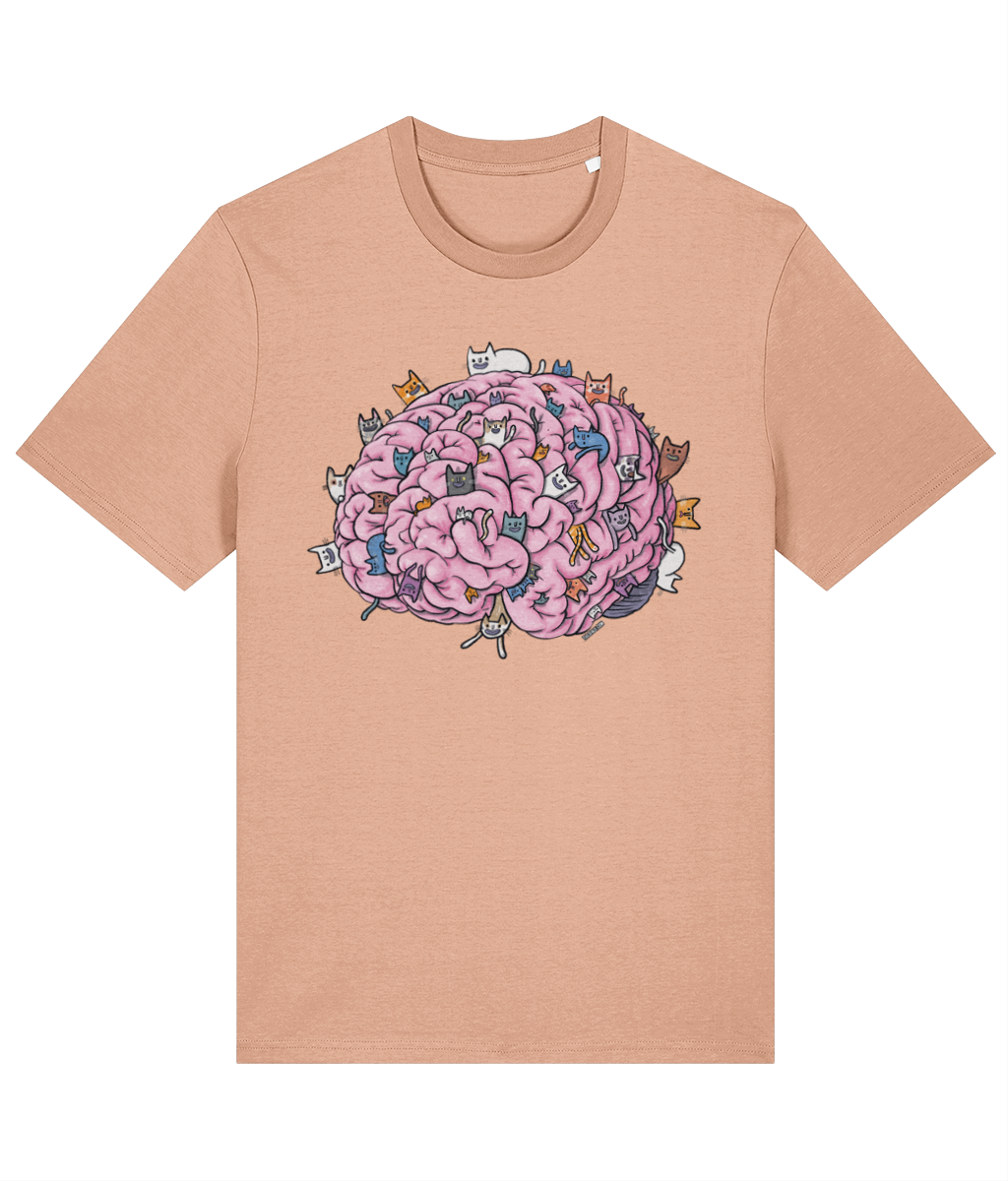 Cat Brain Organic Cotton T-shirt