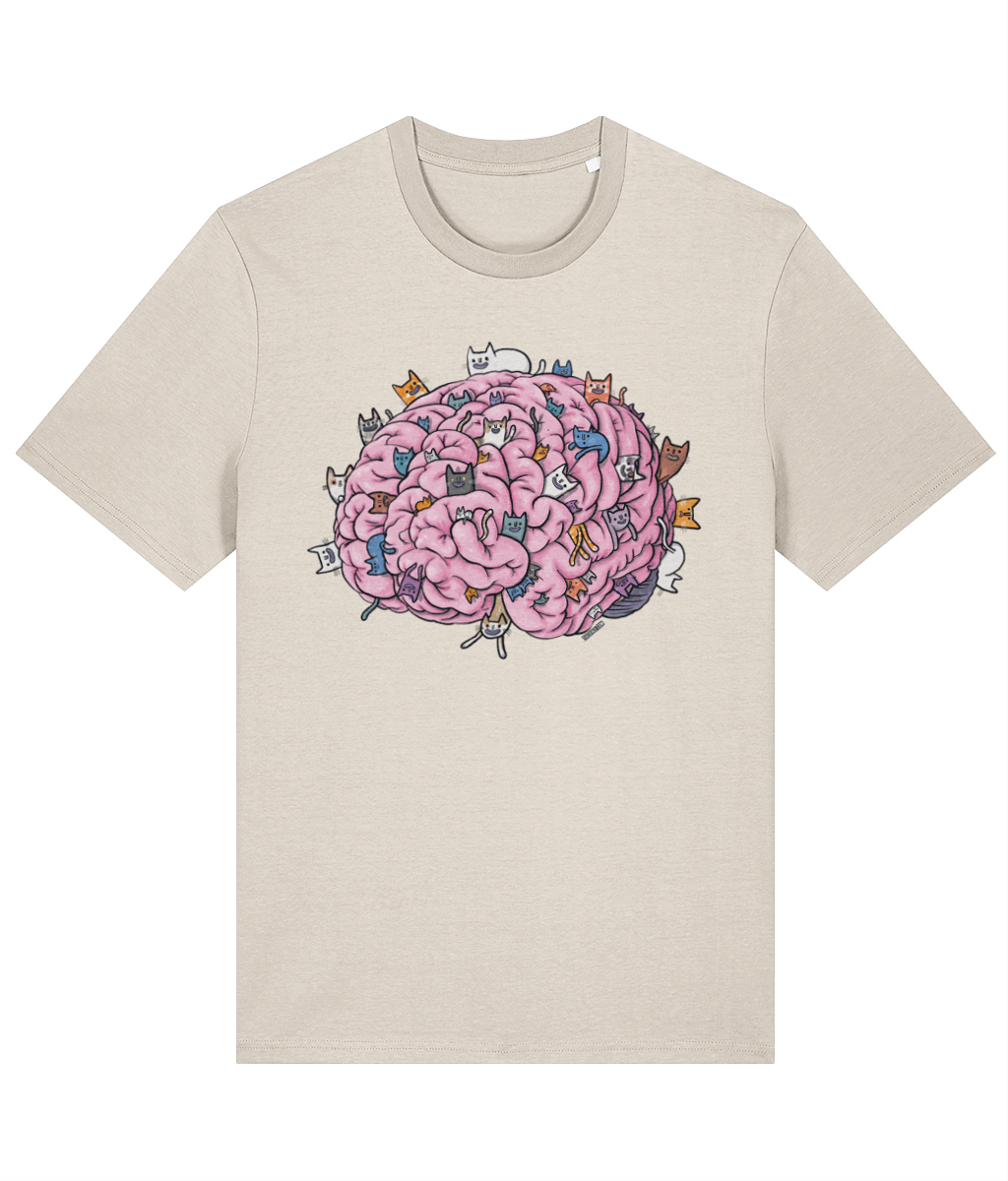 Cat Brain Organic Cotton T-shirt