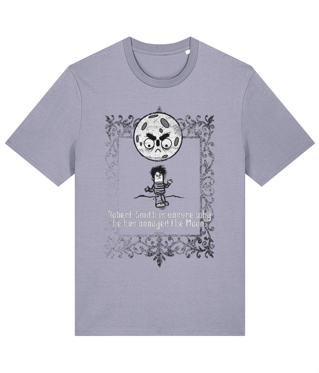 Robert Smith is unsure why he has annoyed the Moon - Organic cotton T-shirt in 9 colours