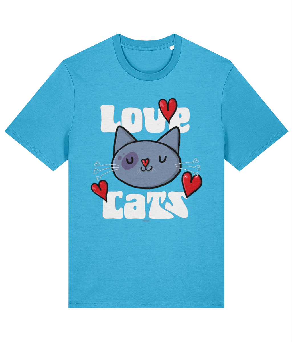 Love Cats - Organic Cotton T Shirt