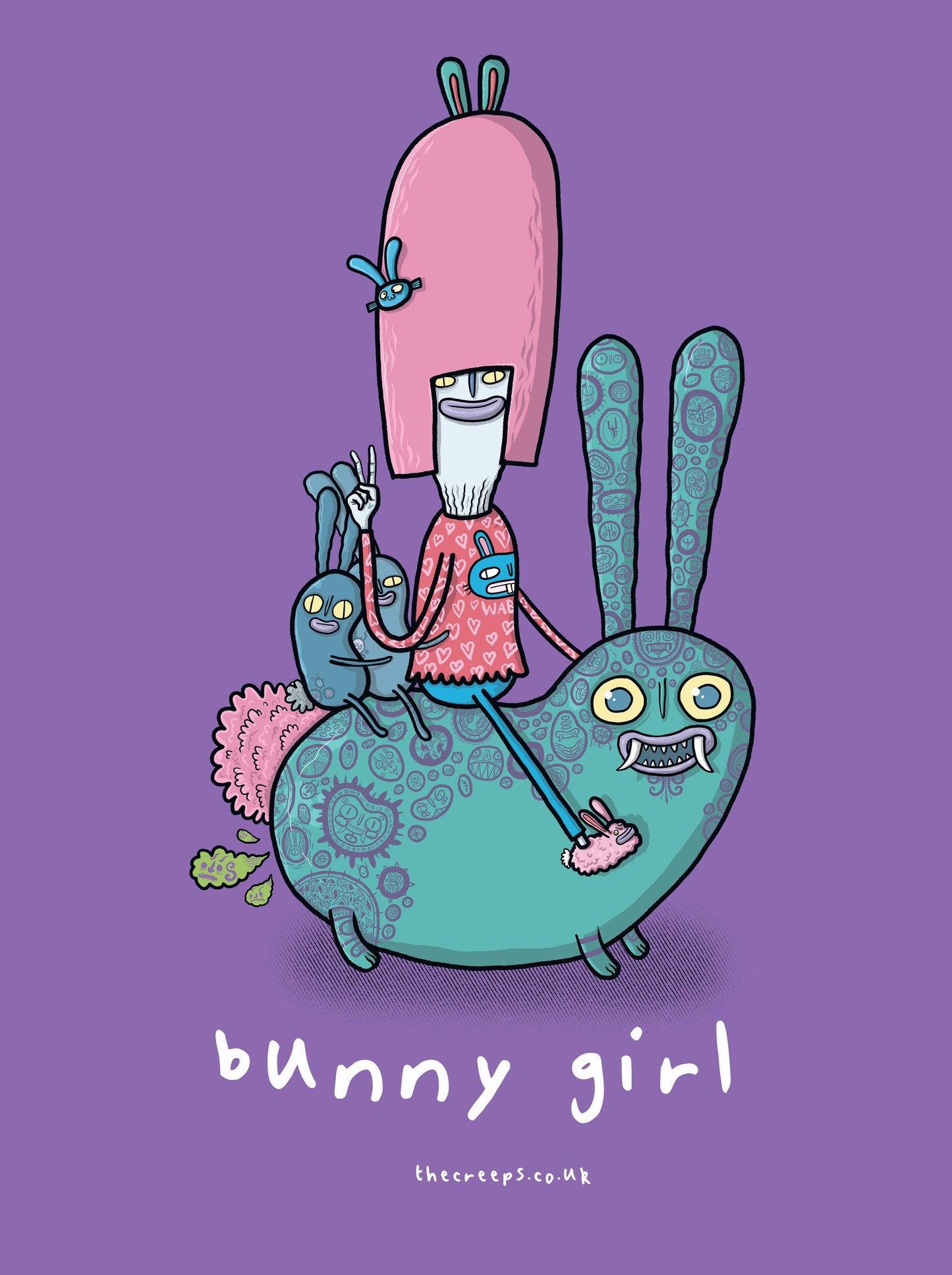 Bunny Girl Creep - Organic Cotton T-shirt