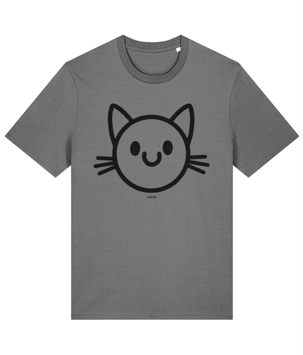 The Happy Cat - Organic Cotton T Shirt by TussFace