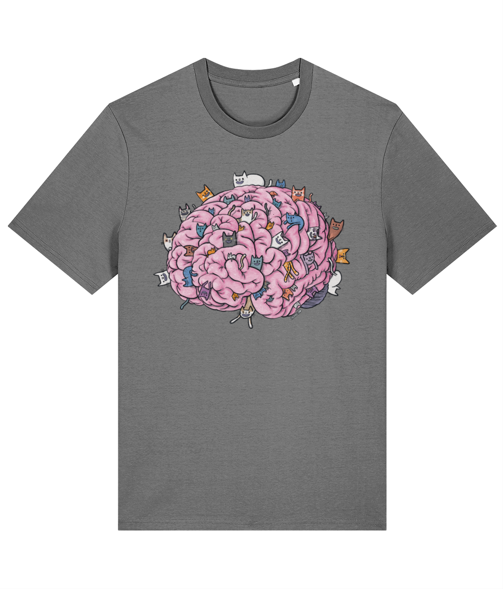 Cat Brain Organic Cotton T-shirt