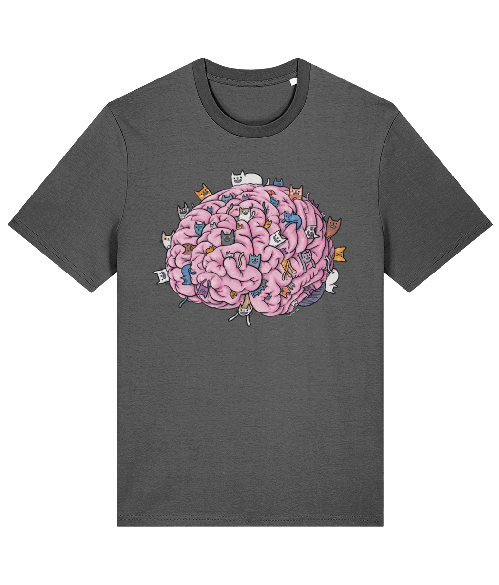 Cat Brain Organic Cotton T-shirt