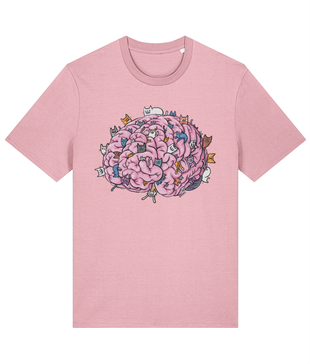 Cat Brain Organic Cotton T-shirt