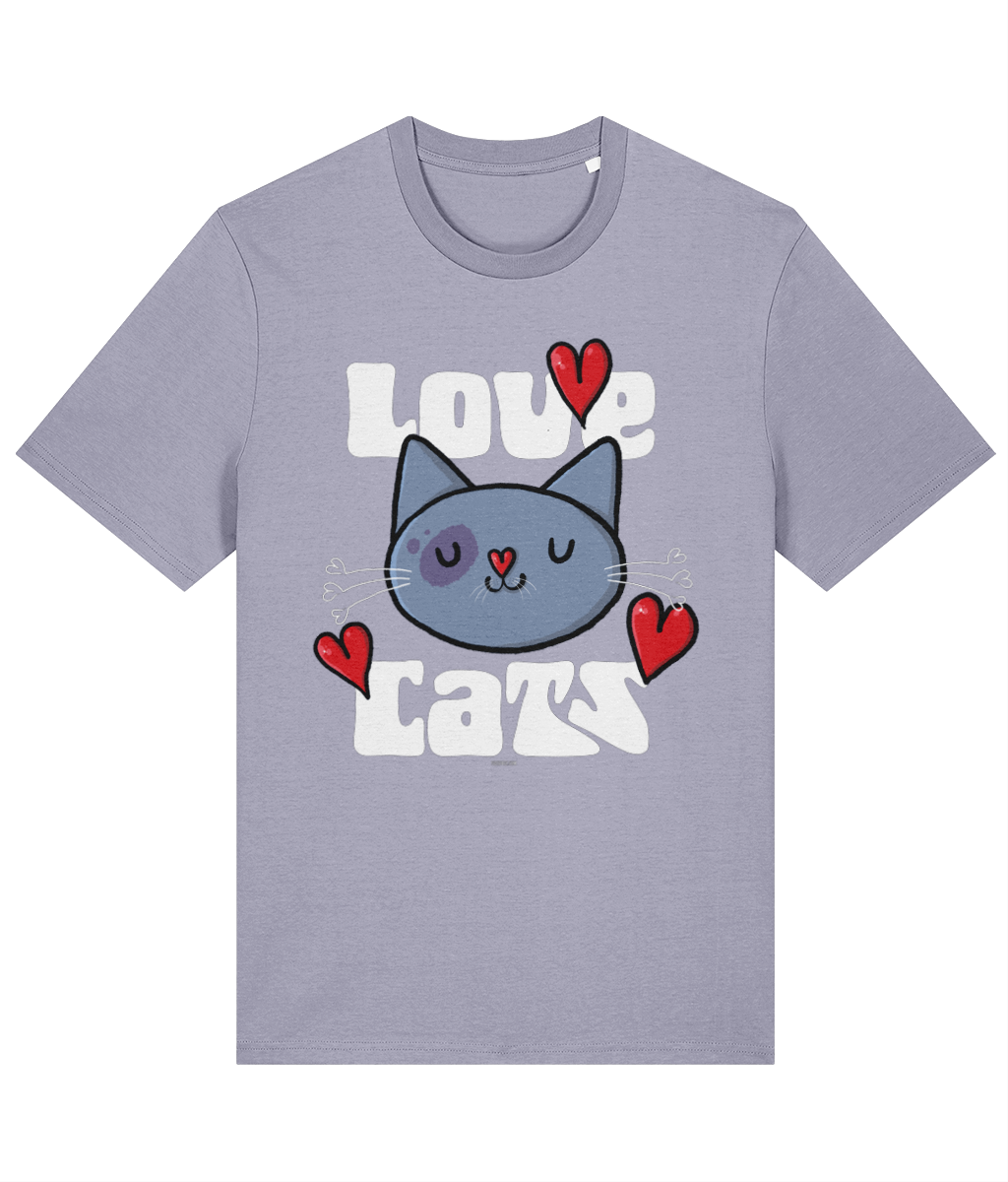 Love Cats - Organic Cotton T Shirt