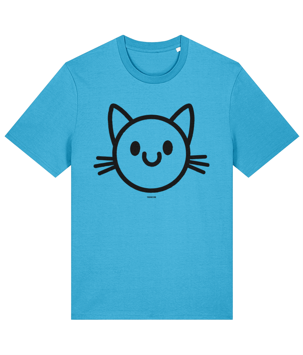The Happy Cat - Organic Cotton T Shirt by TussFace
