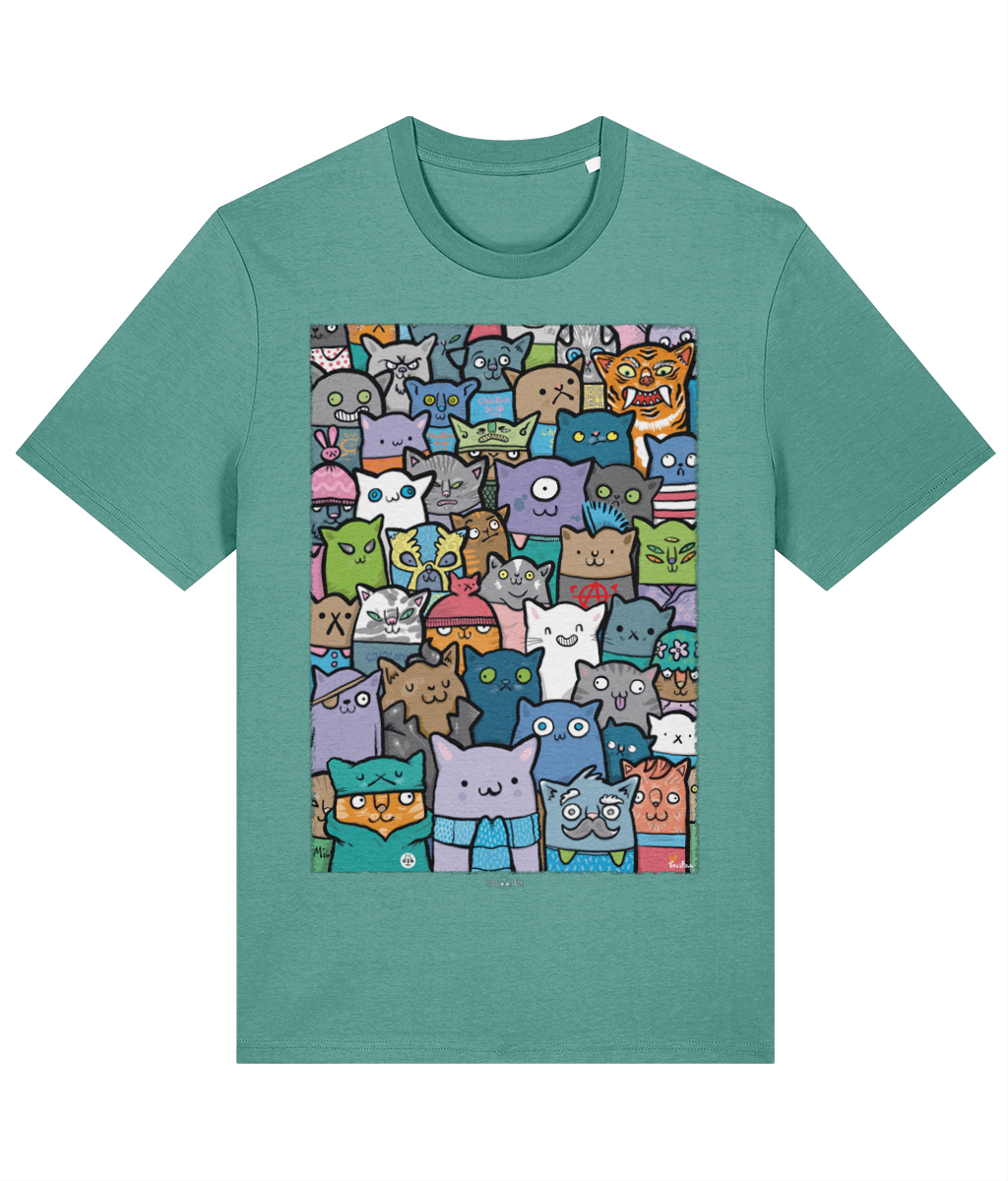A Crowd Of Cats - TussFace T-shirt