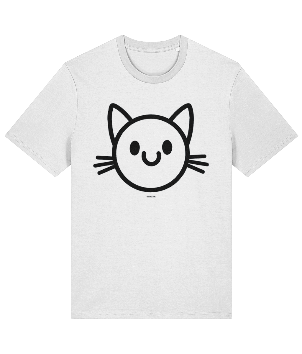The Happy Cat - Organic Cotton T Shirt by TussFace