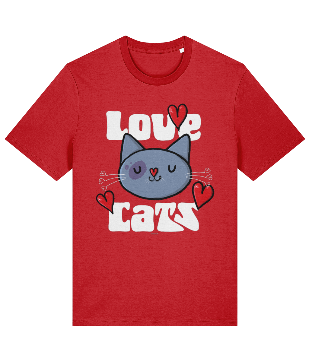 Love Cats - Organic Cotton T Shirt