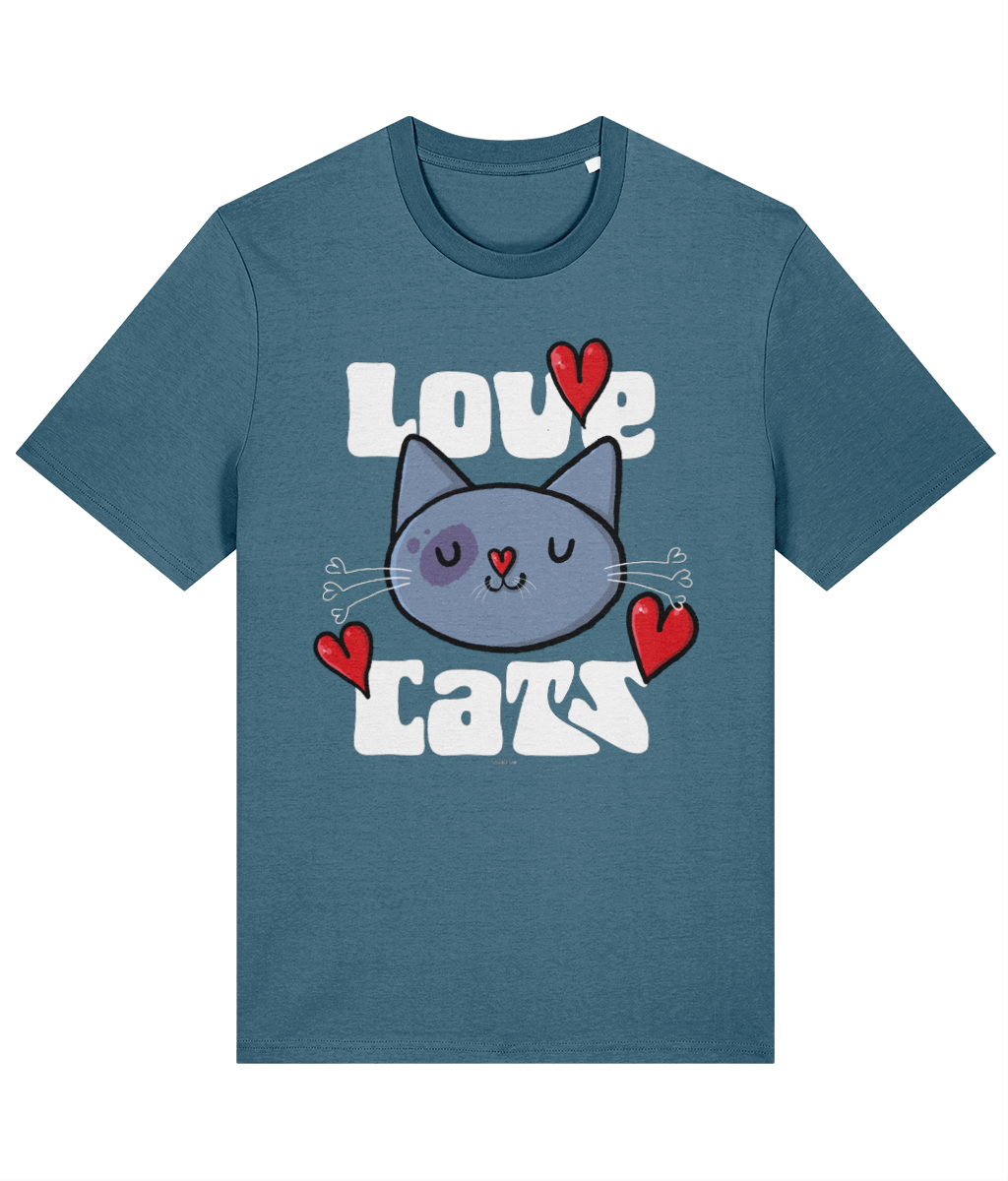 Love Cats - Organic Cotton T Shirt