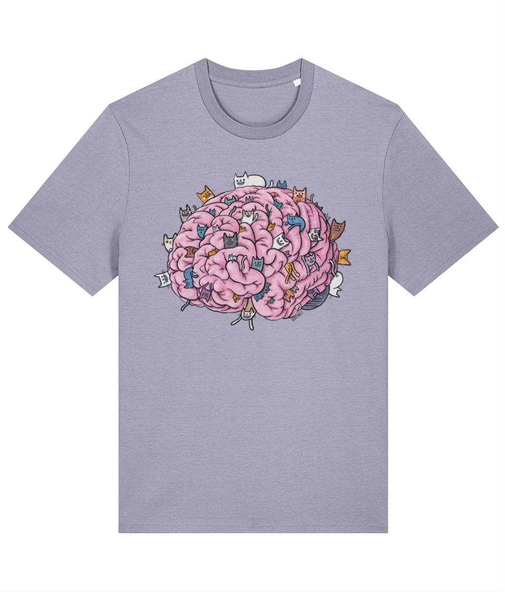 Cat Brain Organic Cotton T-shirt