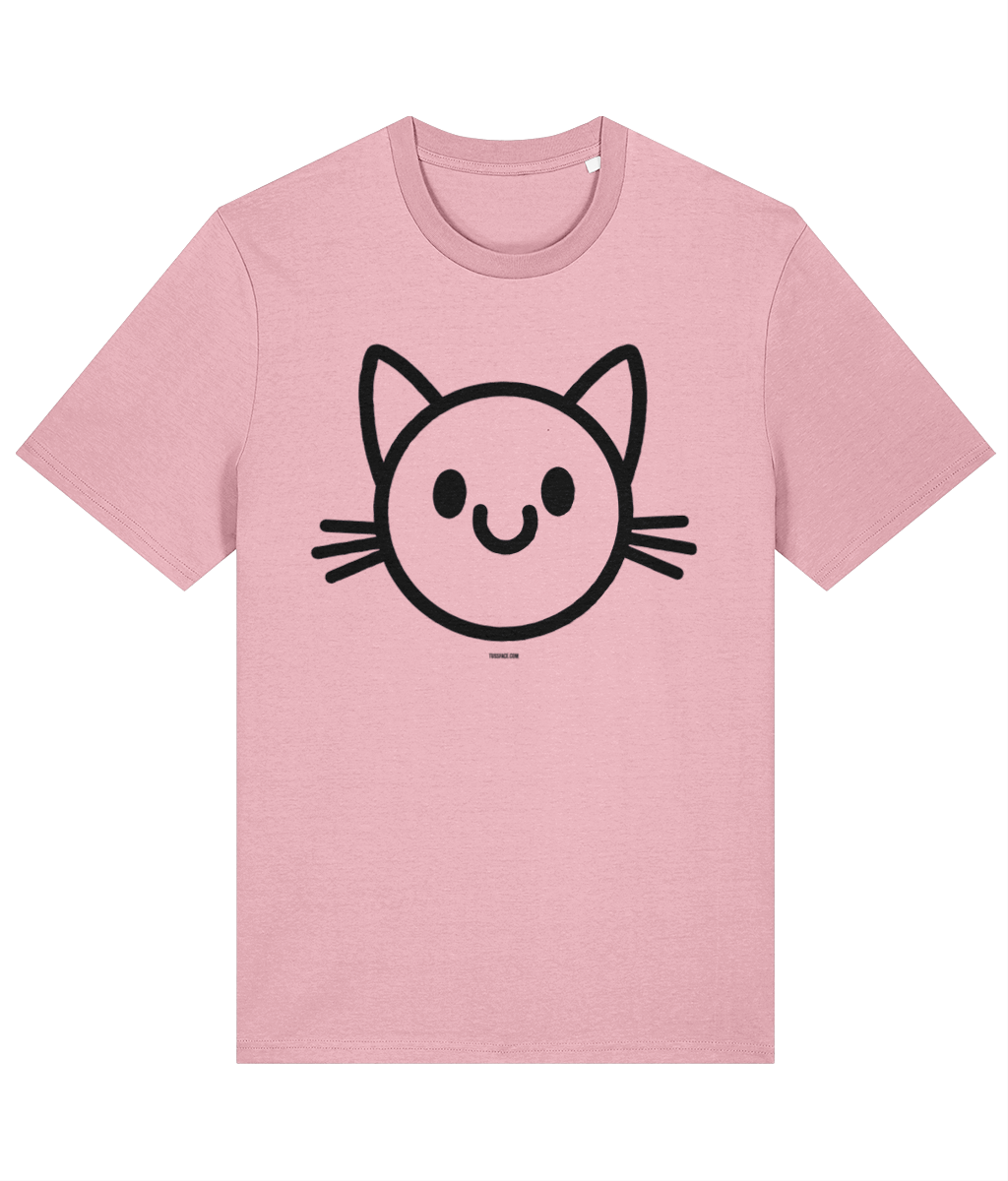 The Happy Cat - Organic Cotton T Shirt by TussFace
