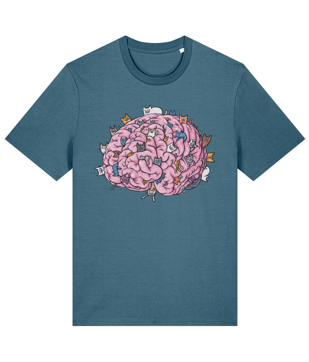 Cat Brain Organic Cotton T-shirt