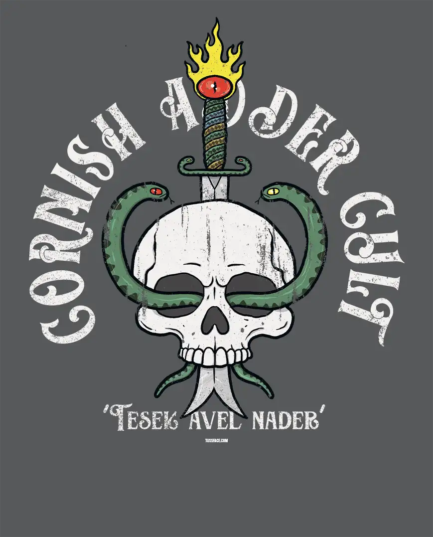 Cornish Adder Cult - Organic Cotton T-shirt