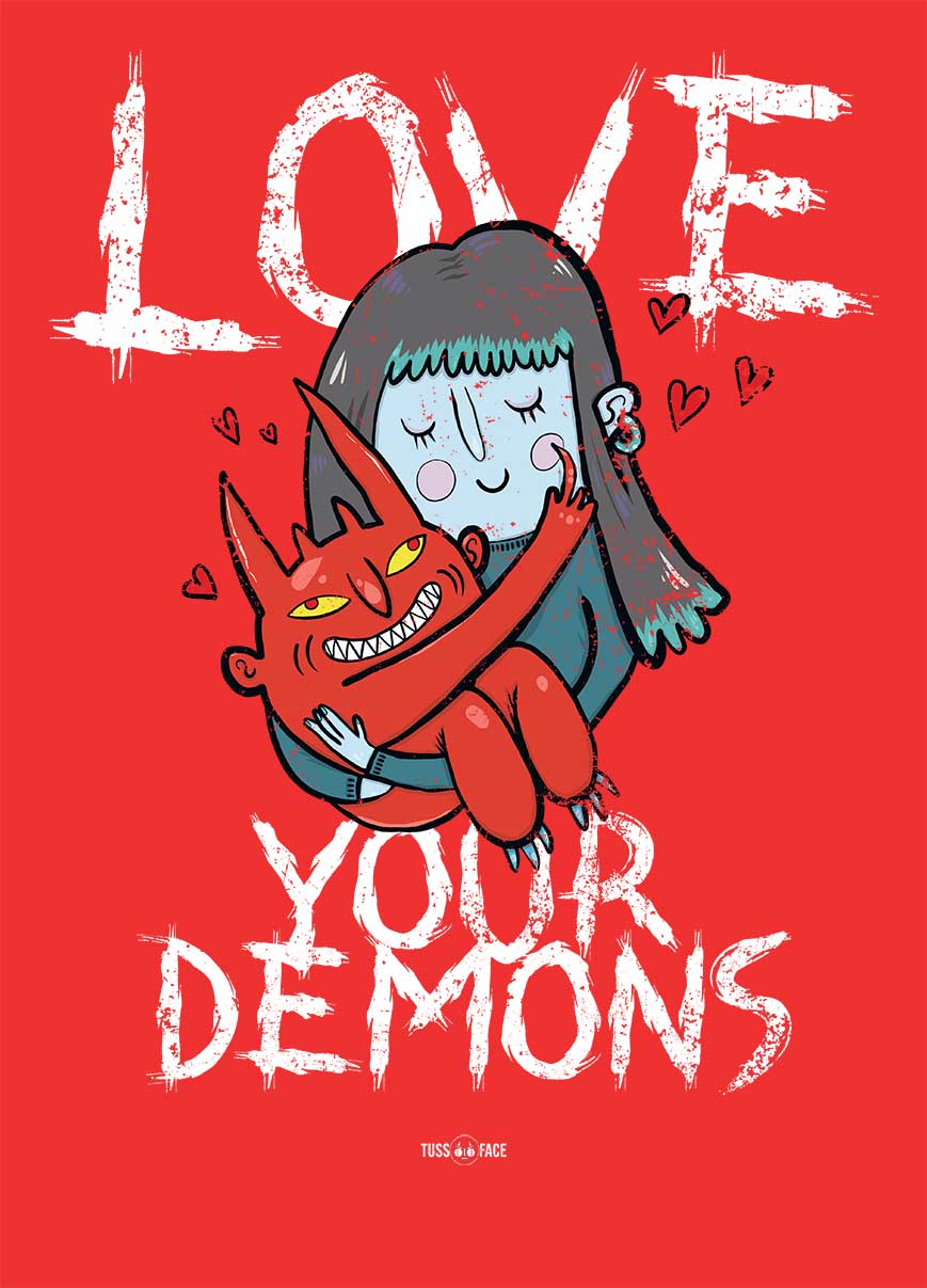 Love Your Demons - TussFace T-shirt