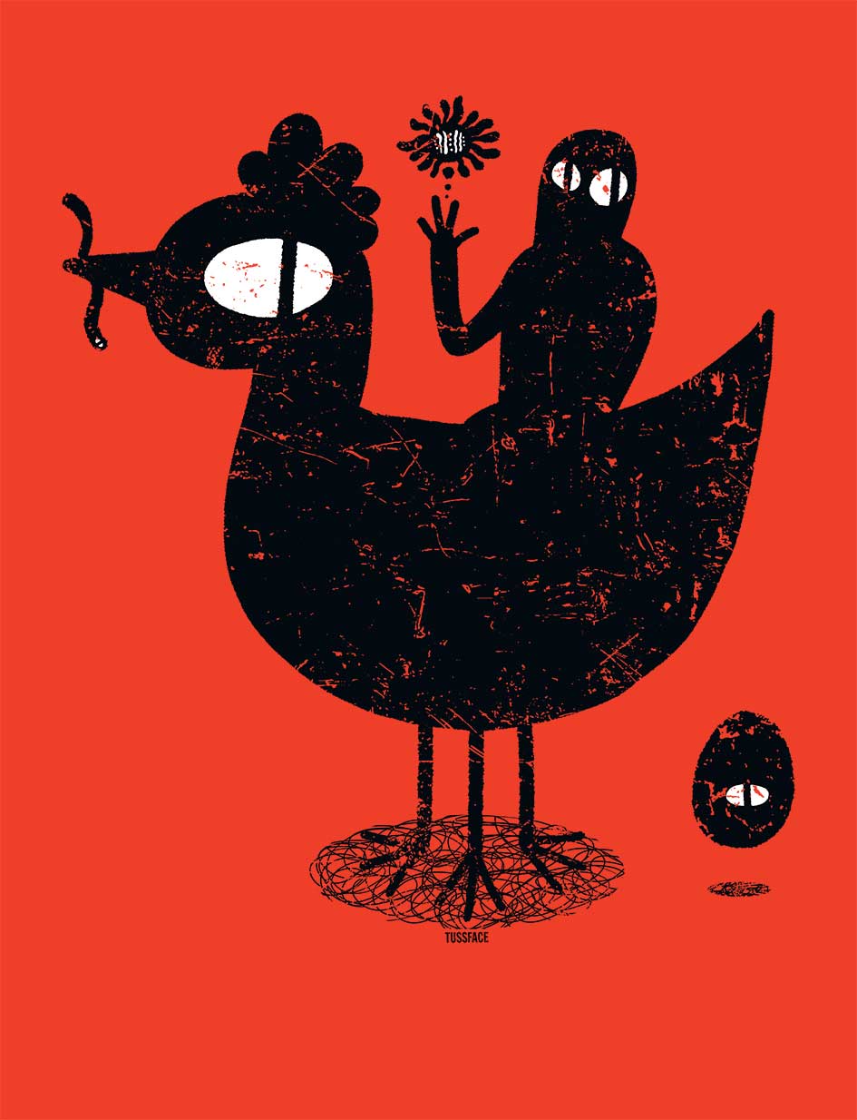 WELCOME THE EGGMAN - We Are Bl1p T-shirt by Tussface