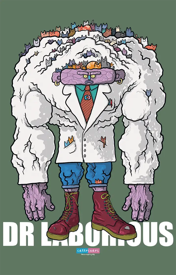 Dr Laborious Creep Corps - Organic Cotton T-shirt