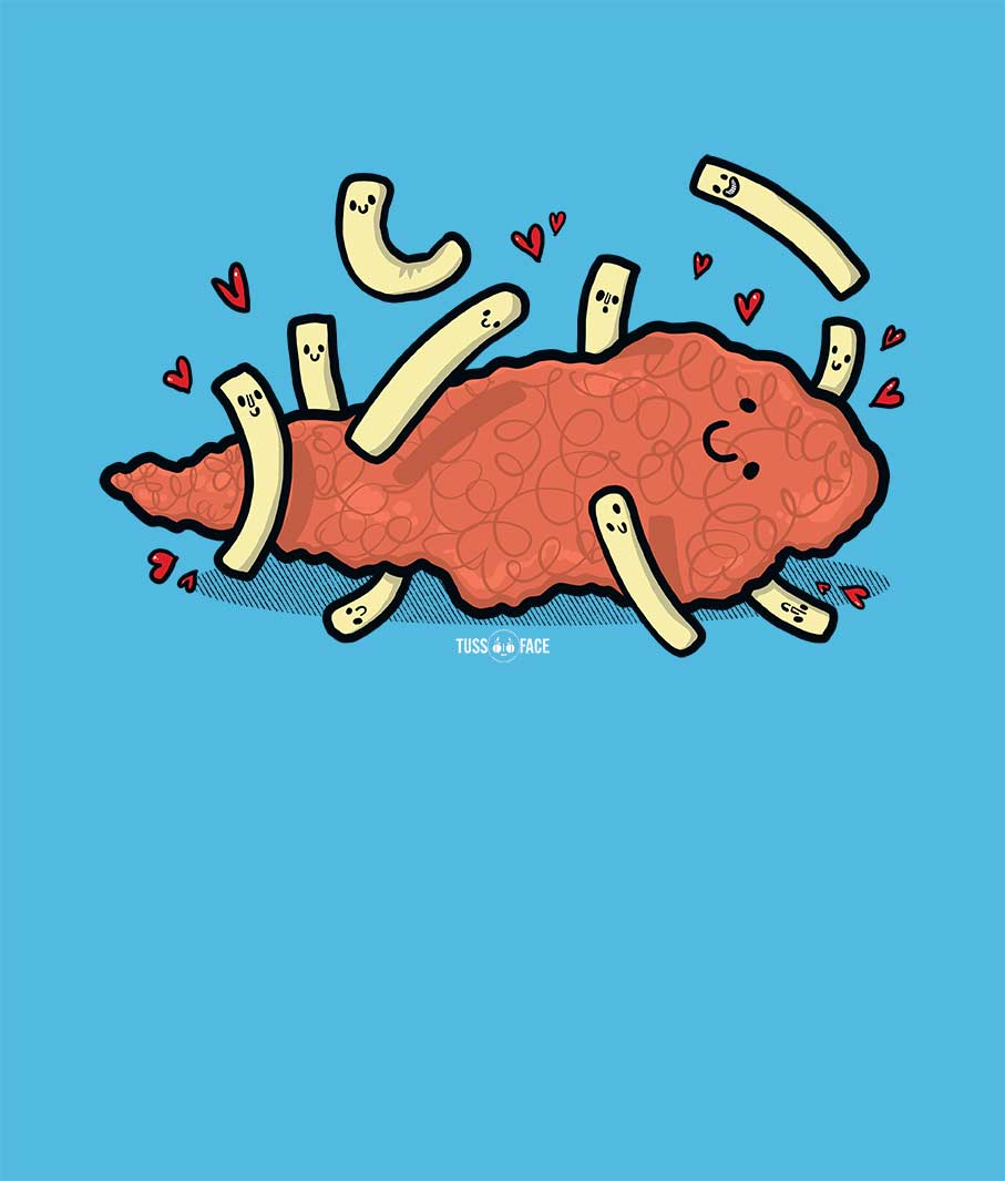 Fish Loves Chips - Tussface T-shirt