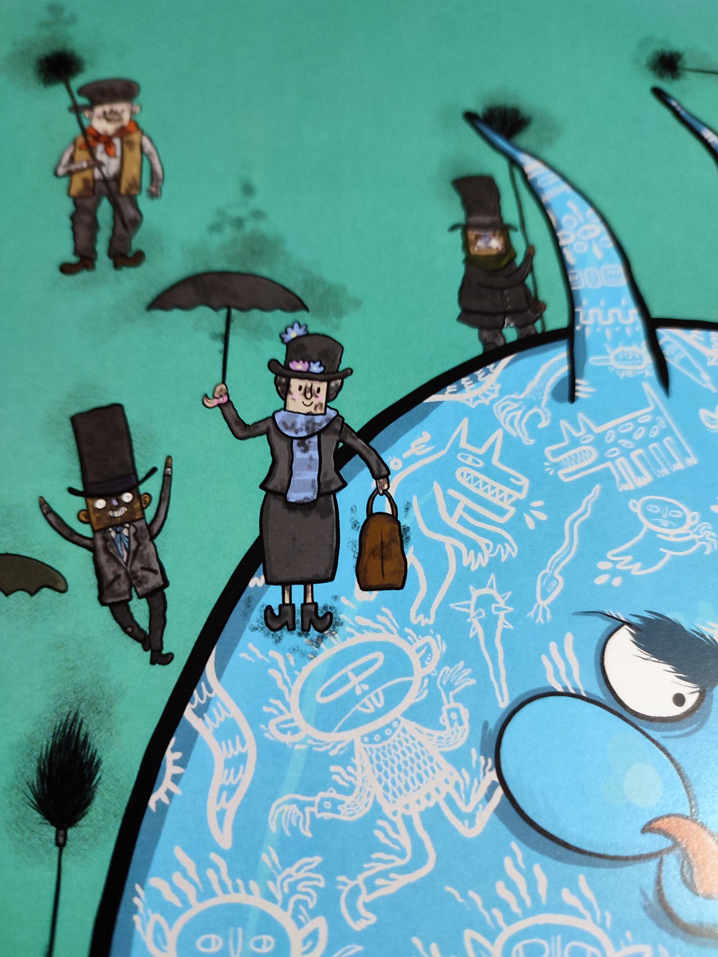 Fucking Cockneys! - Framed A3 Fine Art Print