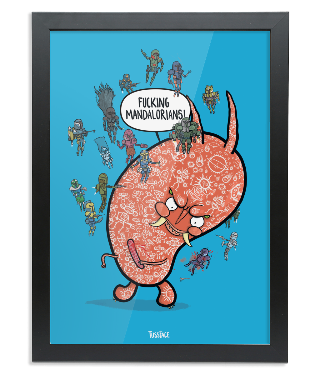 Fucking Mandalorians! - Framed A3 Fine Art Print