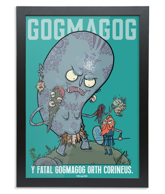 Y fatal Gogmagog orth Corineus - Framed A2 Fine Art Print