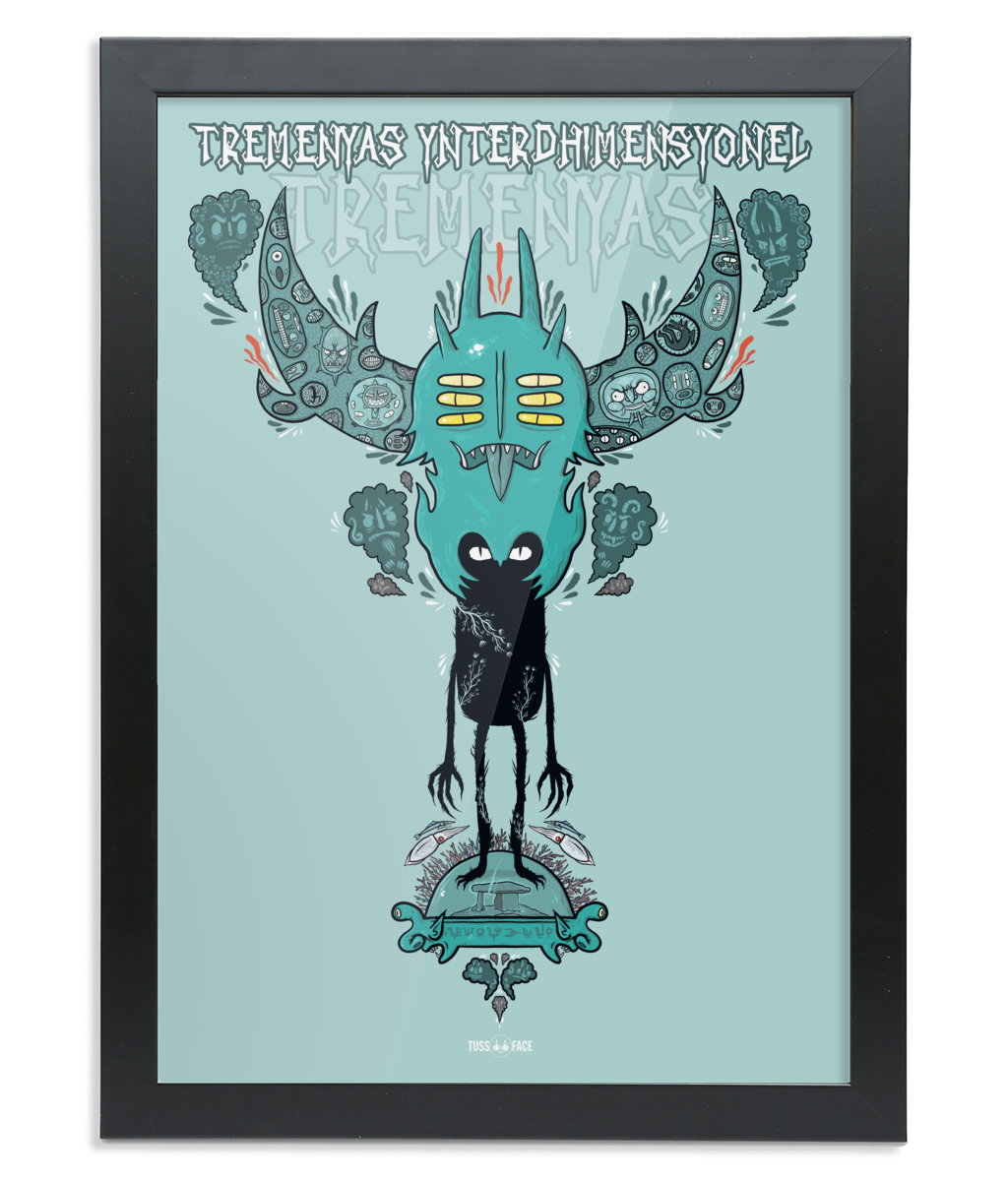 Tremenyas ynterdhimensyonel (Interdimensional Traveller)- Framed A2 Fine Art Print