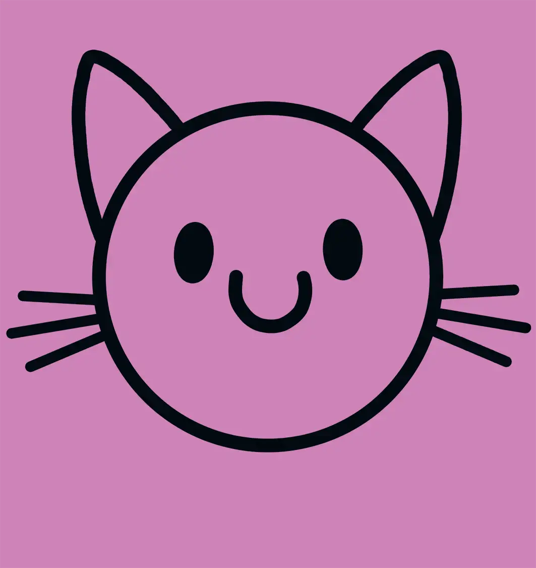 The Happy Cat - Organic Cotton T Shirt by TussFace