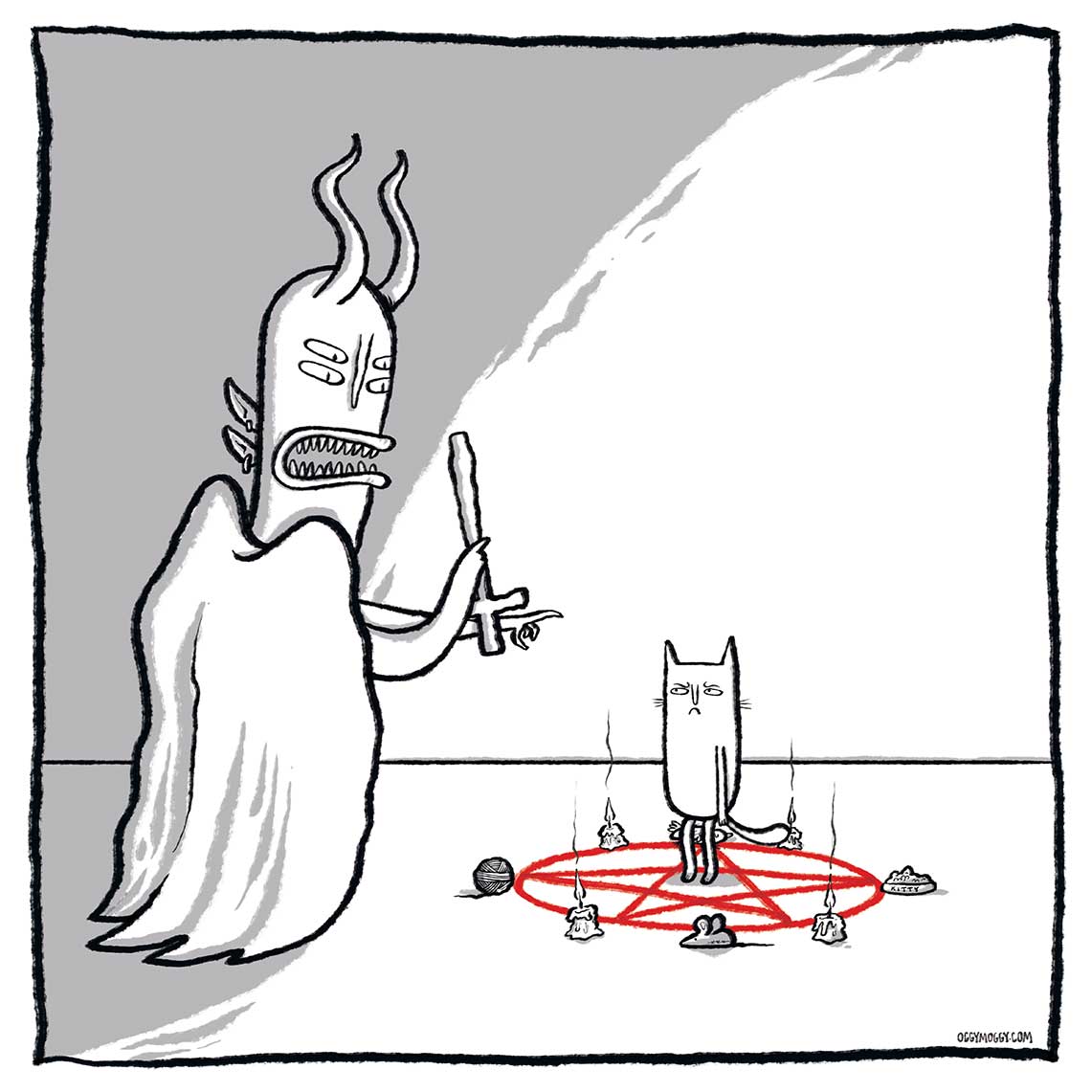 OggyMoggy 'The Summoning' - Framed 8 x 8 inch Fine Art Print.