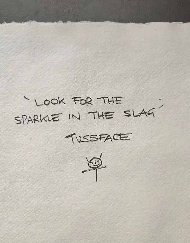 Look For The Sparkle In The Slag - Original Painting