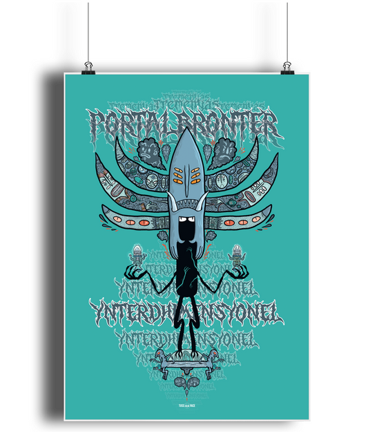 Portalbronter (Portal Priest) - TussFace Fine Art Print in A4 A3 and A2