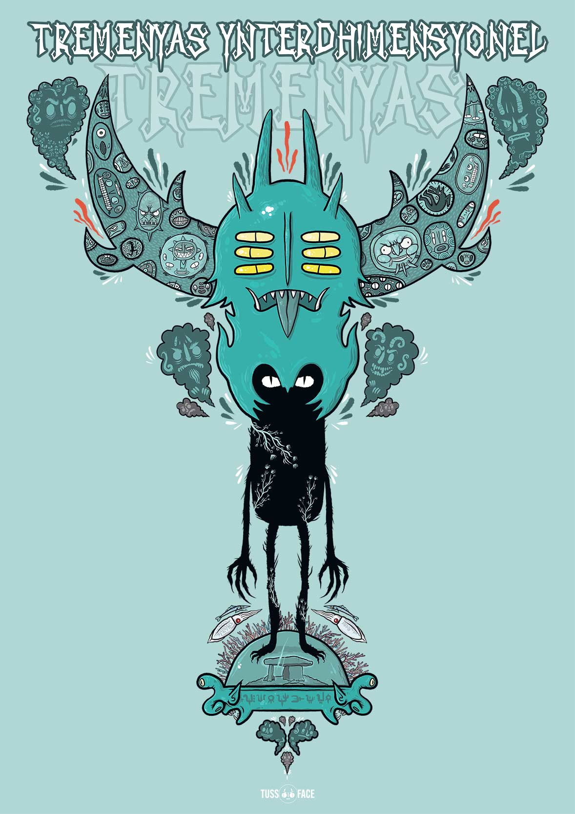 Tremenyas ynterdhimensyonel (Interdimensional Traveller)- Framed A3 Fine Art Print