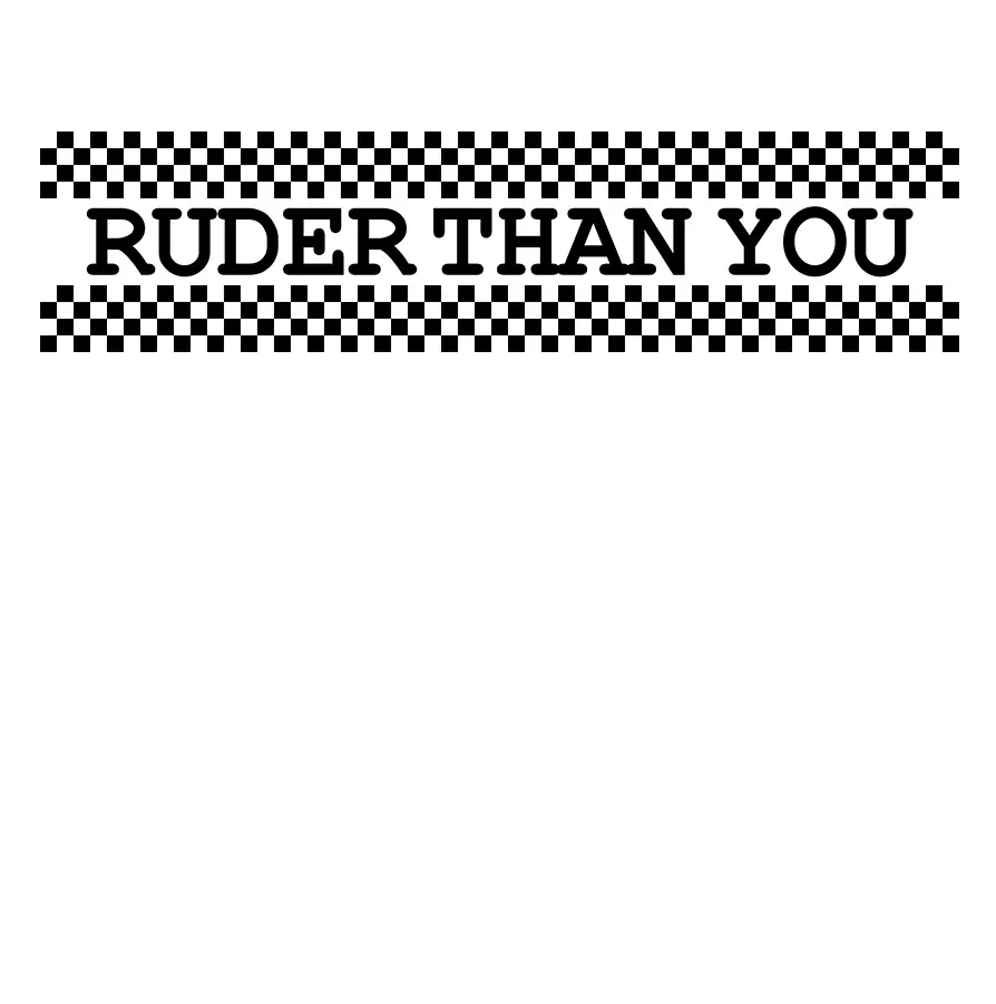 RUDER THAN YOU Ska Two-Tone Organic Cotton T-shirt