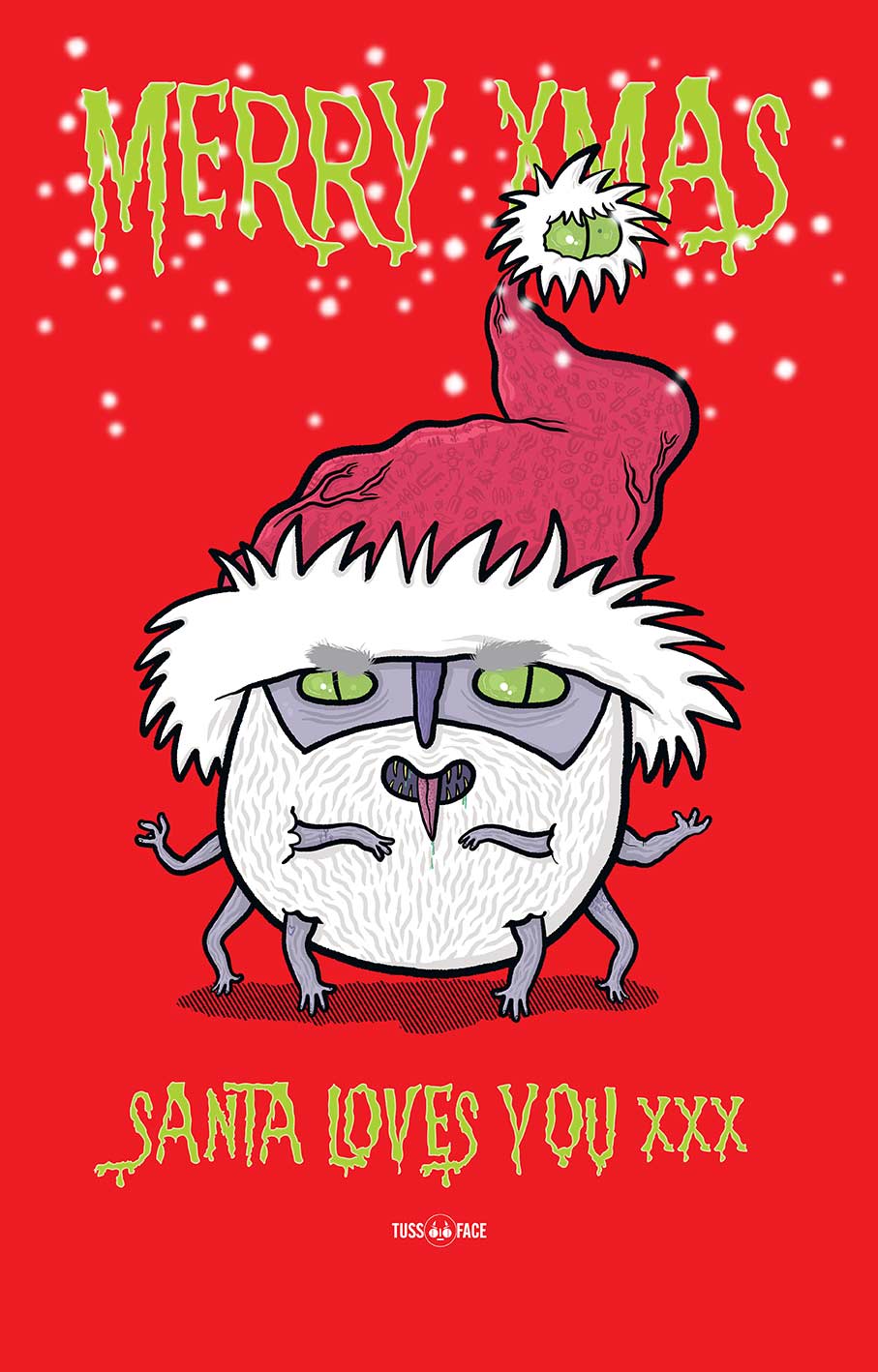 Santa Loves You - Tussface Unisex T-shirt