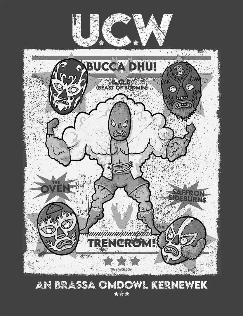 Ultimate Cornish Wrestling - Organic Cotton T-shirt