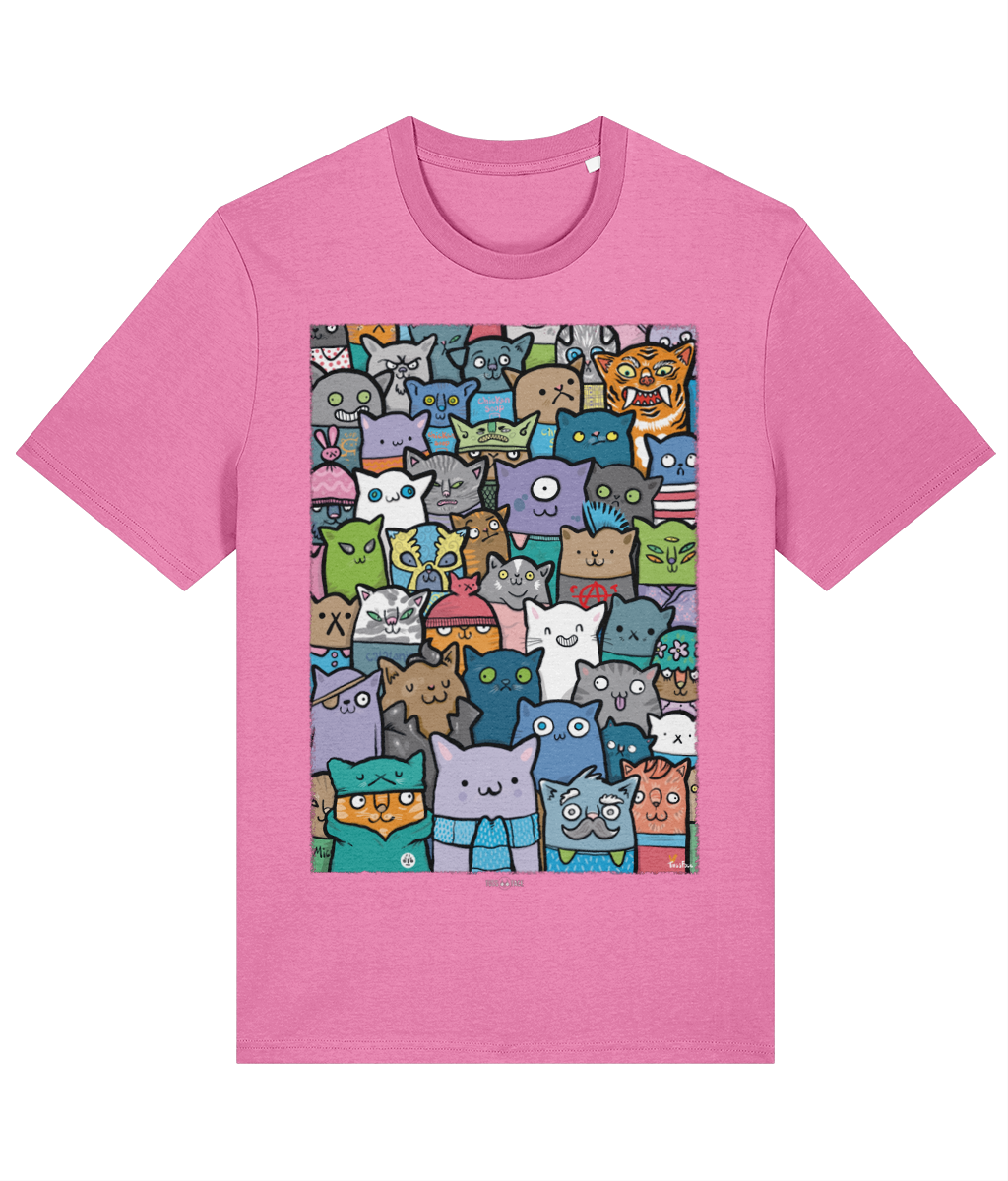 A Crowd Of Cats - TussFace T-shirt