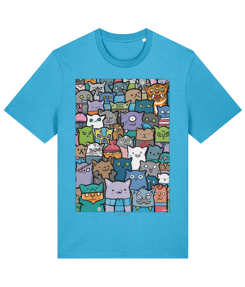 A Crowd Of Cats - TussFace T-shirt