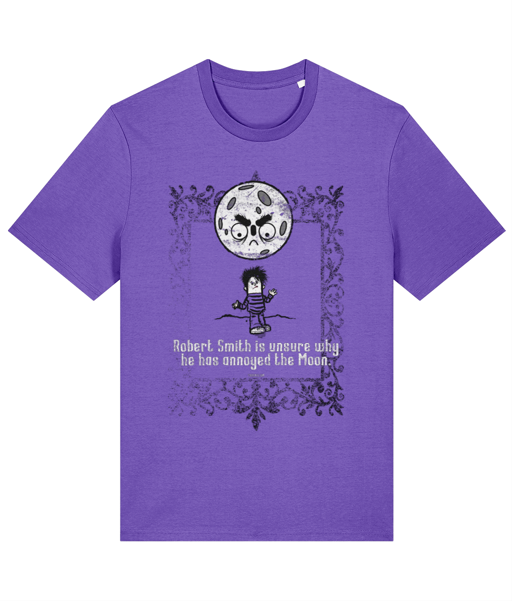 Robert Smith is unsure why he has annoyed the Moon - Organic cotton T-shirt in 9 colours