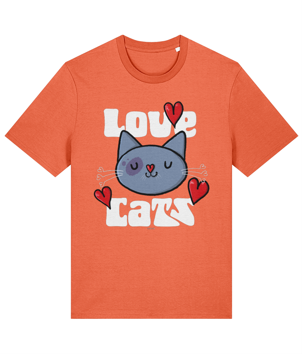 Love Cats - Organic Cotton T Shirt