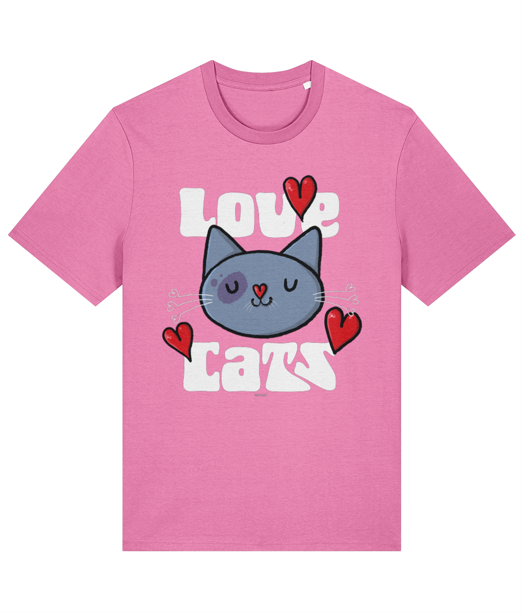 Love Cats - Organic Cotton T Shirt