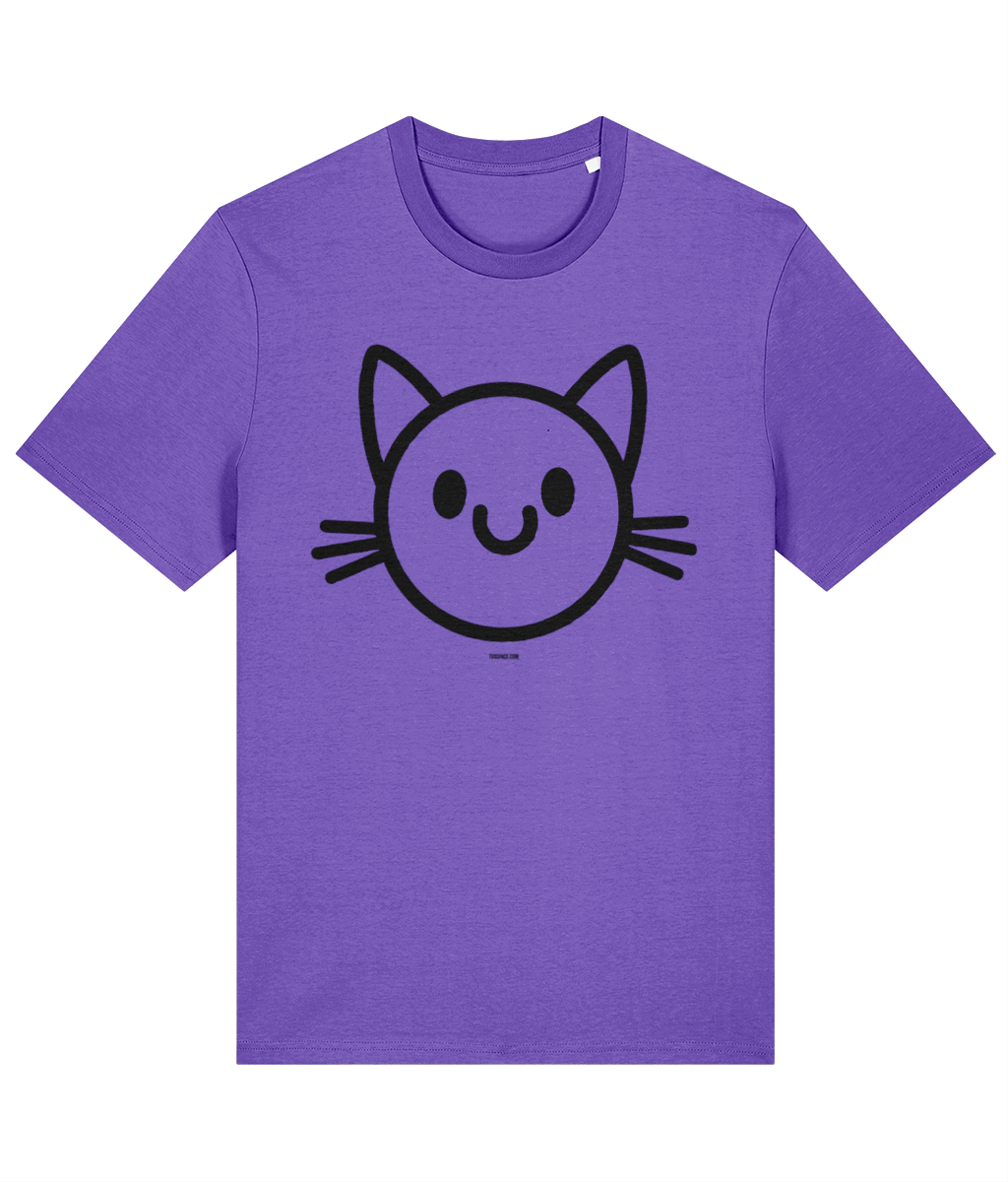 The Happy Cat - Organic Cotton T Shirt by TussFace