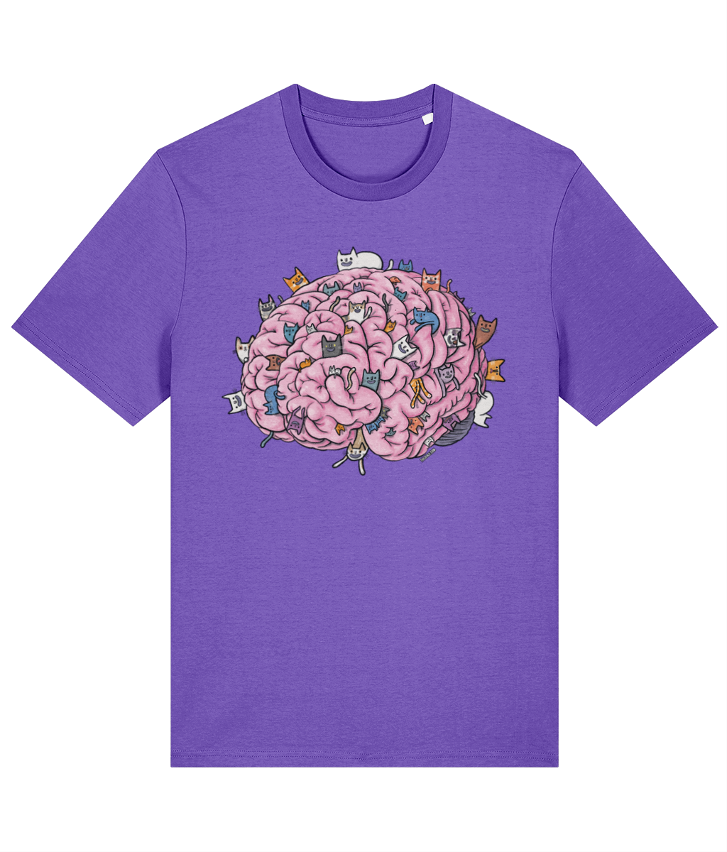 Cat Brain Organic Cotton T-shirt