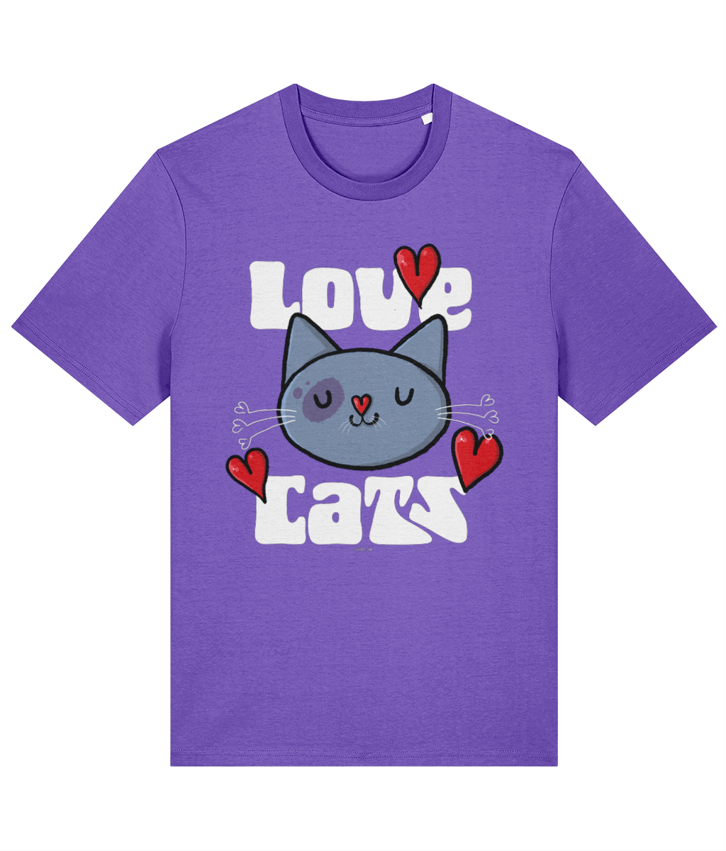 Love Cats - Organic Cotton T Shirt