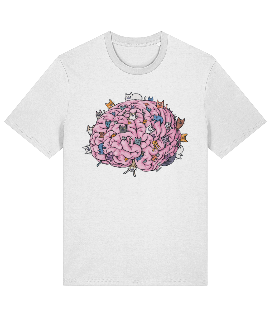 Cat Brain Organic Cotton T-shirt
