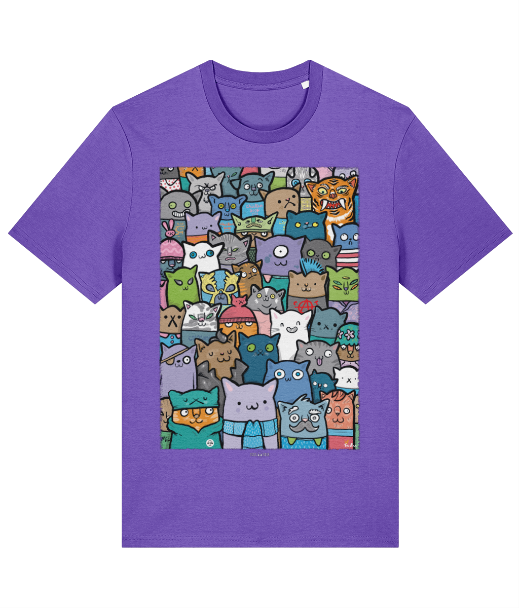 A Crowd Of Cats - TussFace T-shirt