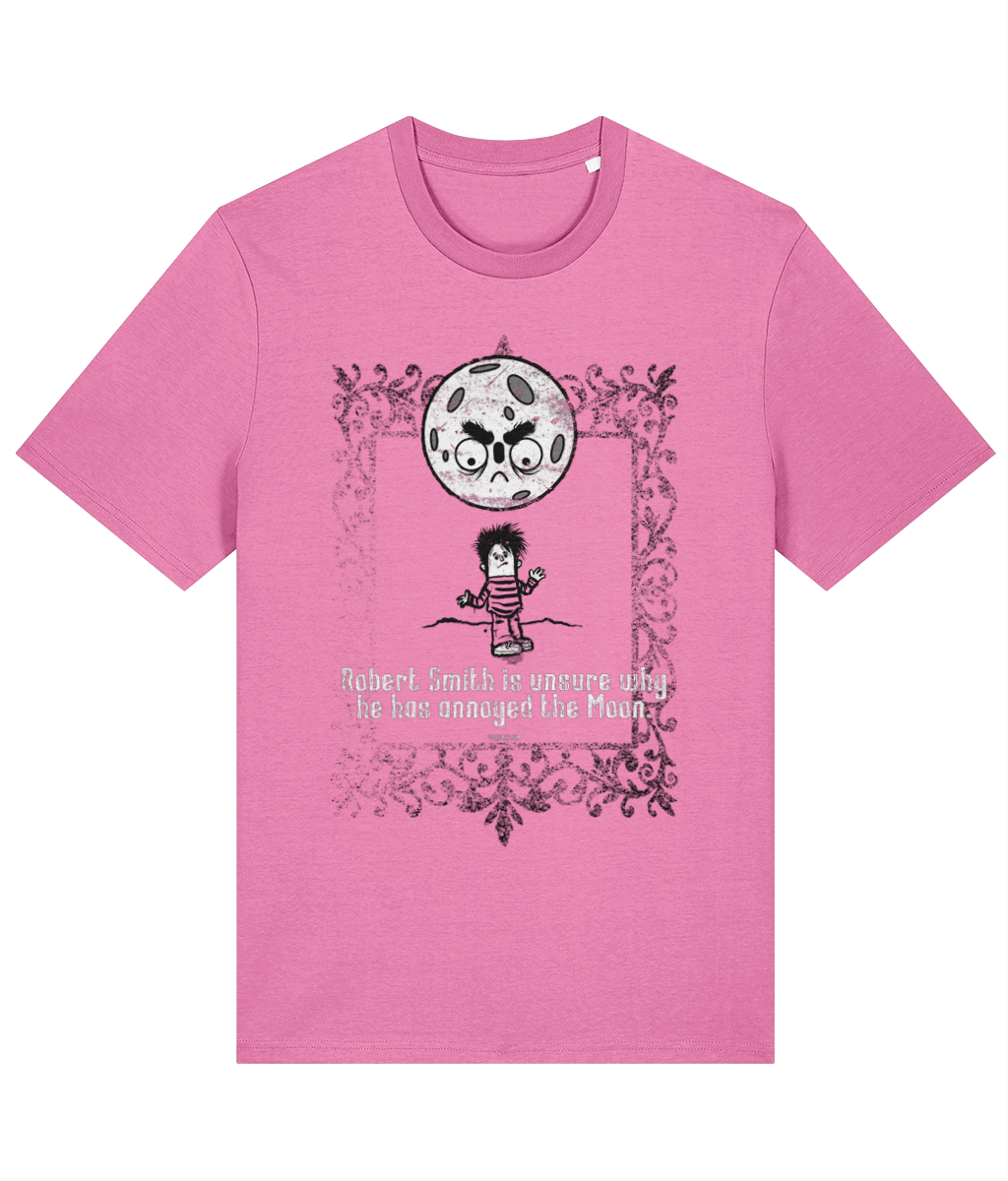Robert Smith is unsure why he has annoyed the Moon - Organic cotton T-shirt in 9 colours
