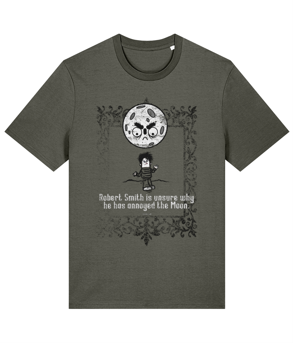 Robert Smith is unsure why he has annoyed the Moon - Organic cotton T-shirt in 9 colours