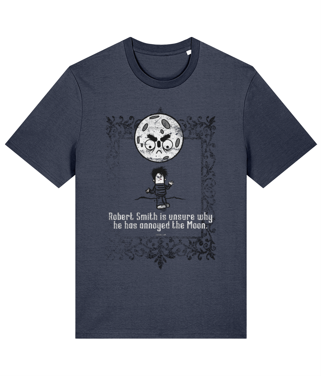 Robert Smith is unsure why he has annoyed the Moon - Organic cotton T-shirt in 9 colours