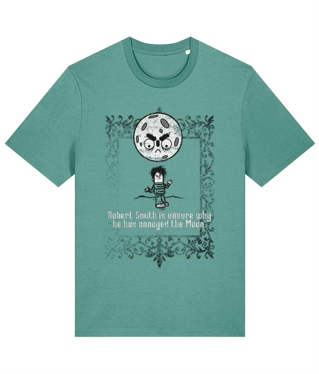 Robert Smith is unsure why he has annoyed the Moon - Organic cotton T-shirt in 9 colours